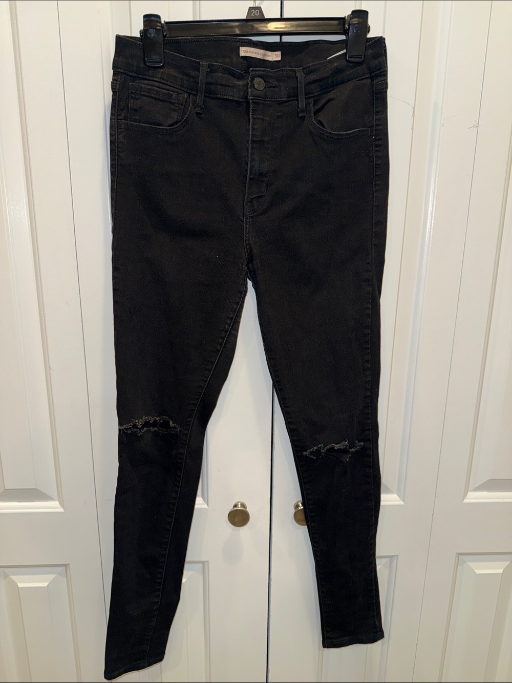 Levi's‎ Black Skinny Jeans with Leather Patch